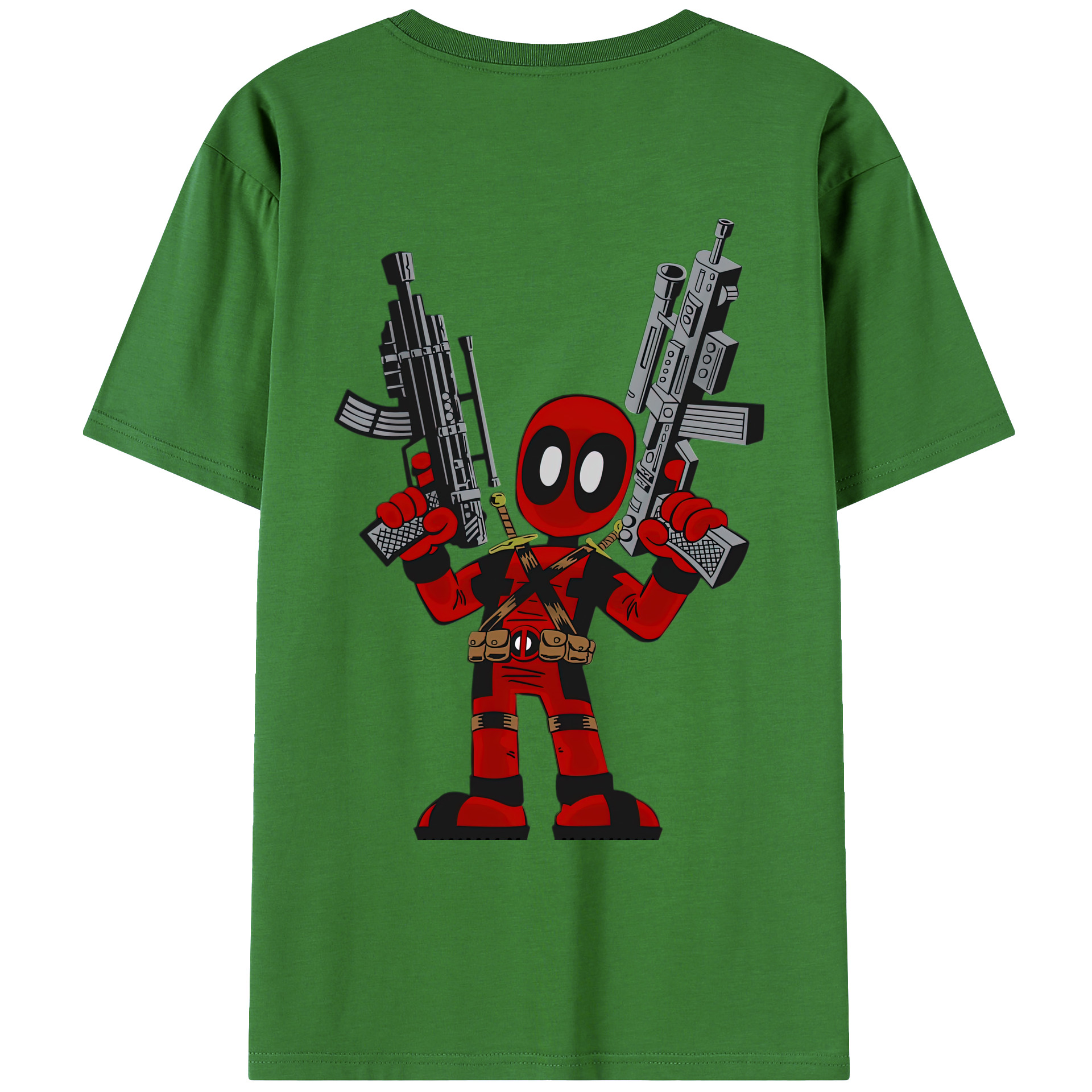 （画像用） Deadpool デッドプール レディース半袖Tシャツ(バックプリント)